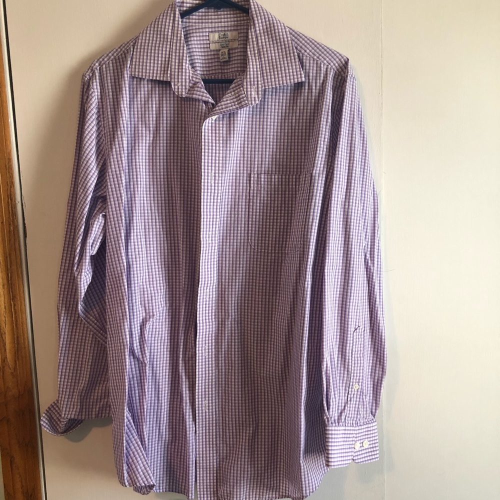 Purple Checker Croft & Barrow Dress Shirt